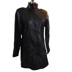 Vintage Worthington Genuine Lambskin Peacoat Topstitch Designs Excellent Cond.